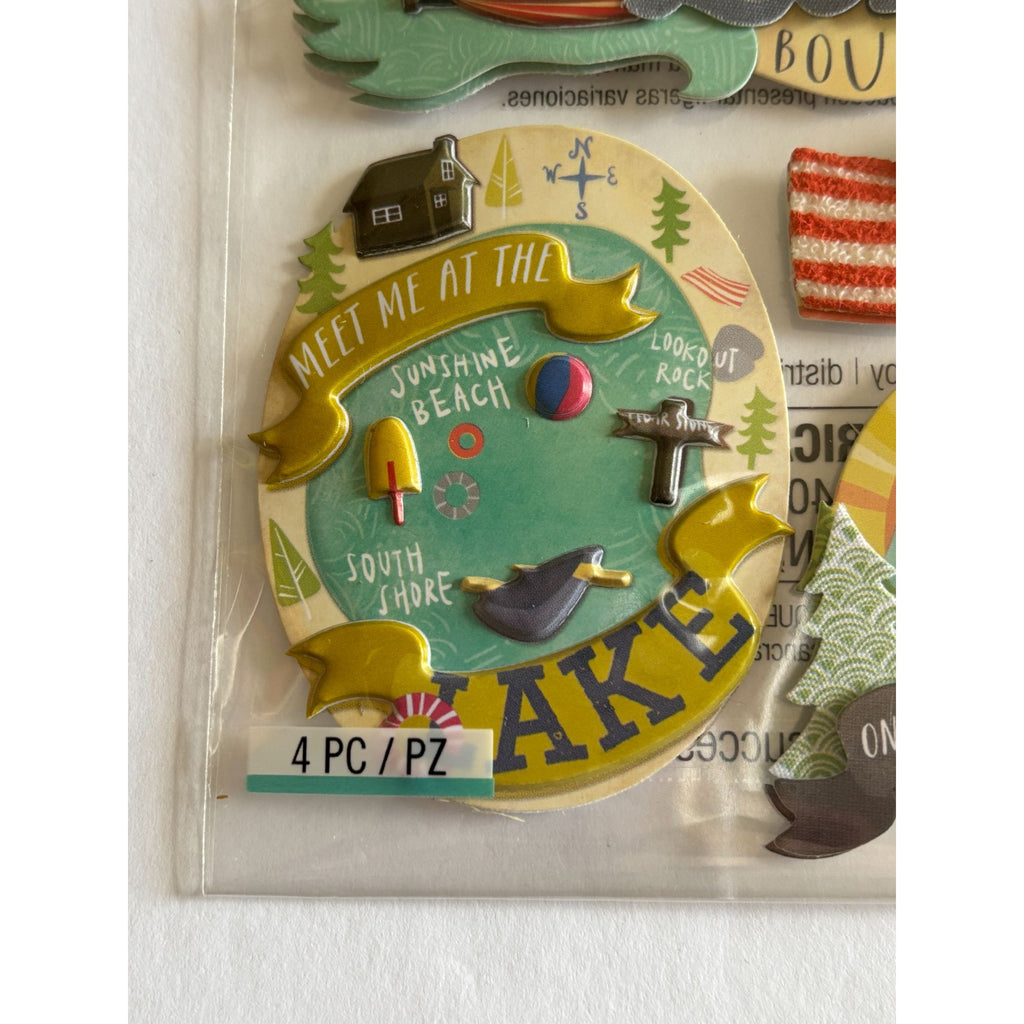 Jolees Boutique Embellishments Lake Bound Summer Family Vacation Scrapbooking