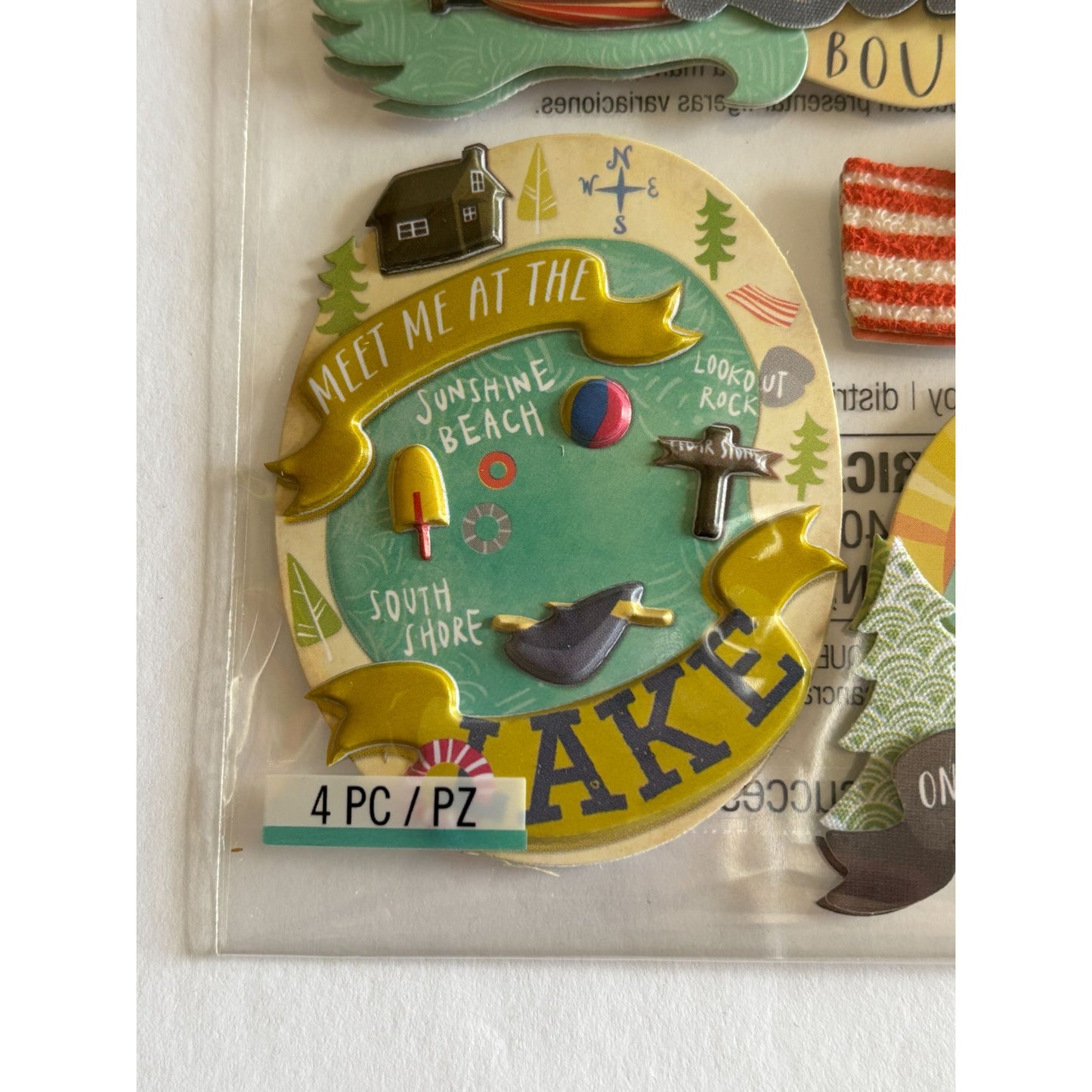 Jolees Boutique Embellishments Lake Bound Summer Family Vacation Scrapbooking