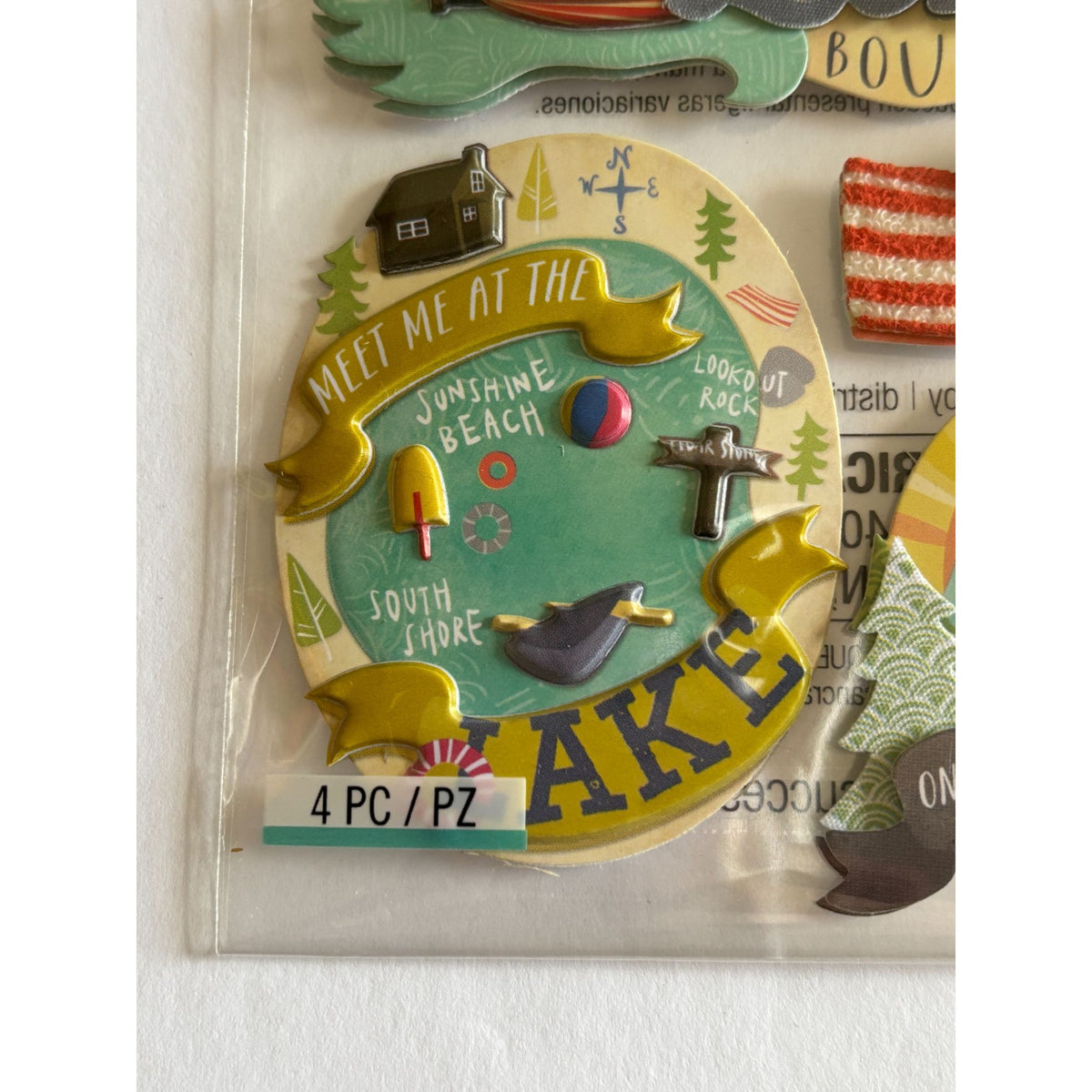 Jolees Boutique Embellishments Lake Bound Summer Family Vacation Scrapbooking