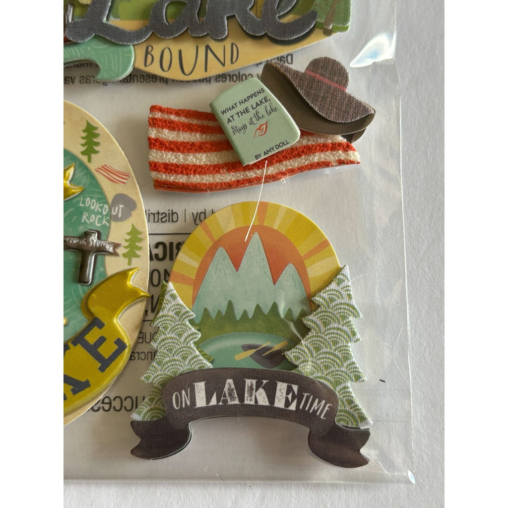 Jolees Boutique Embellishments Lake Bound Summer Family Vacation Scrapbooking