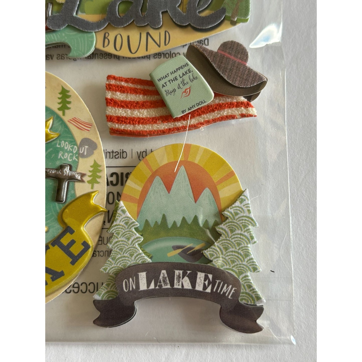 Jolees Boutique Embellishments Lake Bound Summer Family Vacation Scrapbooking
