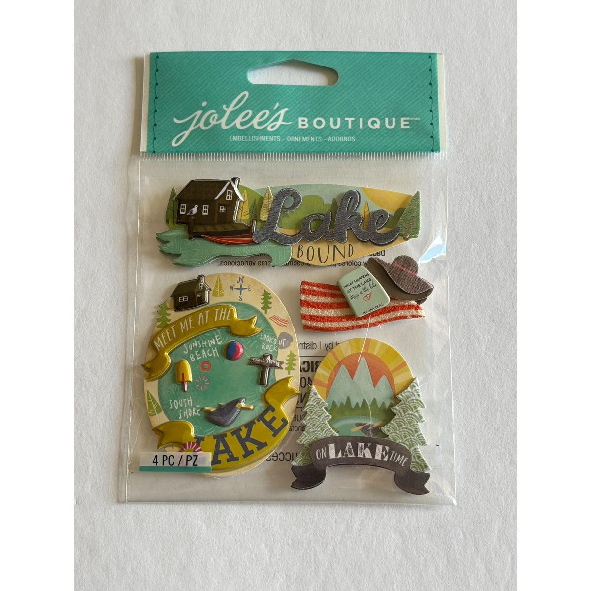 Jolees Boutique Embellishments Lake Bound Summer Family Vacation Scrapbooking