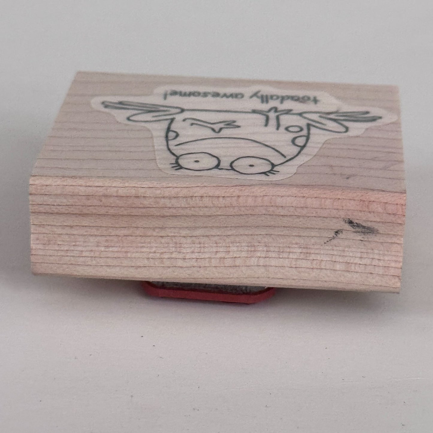 Stampin Up Rubber Stamp Toadally Awesome Frog Funny Words Toad Pun Animal Craft