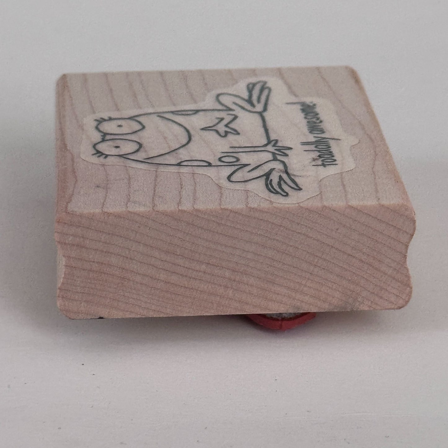 Stampin Up Rubber Stamp Toadally Awesome Frog Funny Words Toad Pun Animal Craft