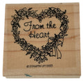 Stampin Up Rubber Stamp From the Heart Floral Roses Mothers Day Valentines Card