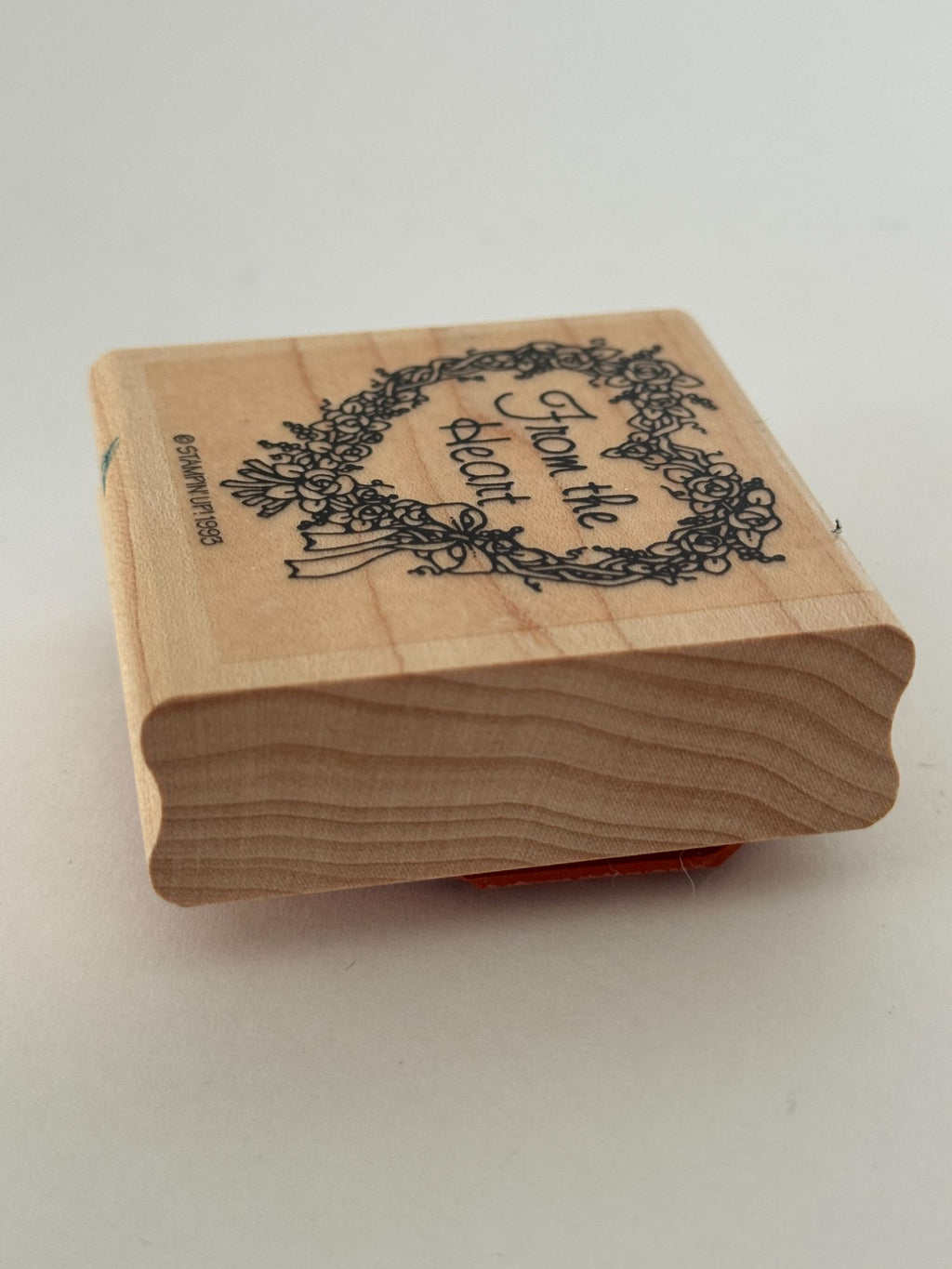 Stampin Up Rubber Stamp From the Heart Floral Roses Mothers Day Valentines Card