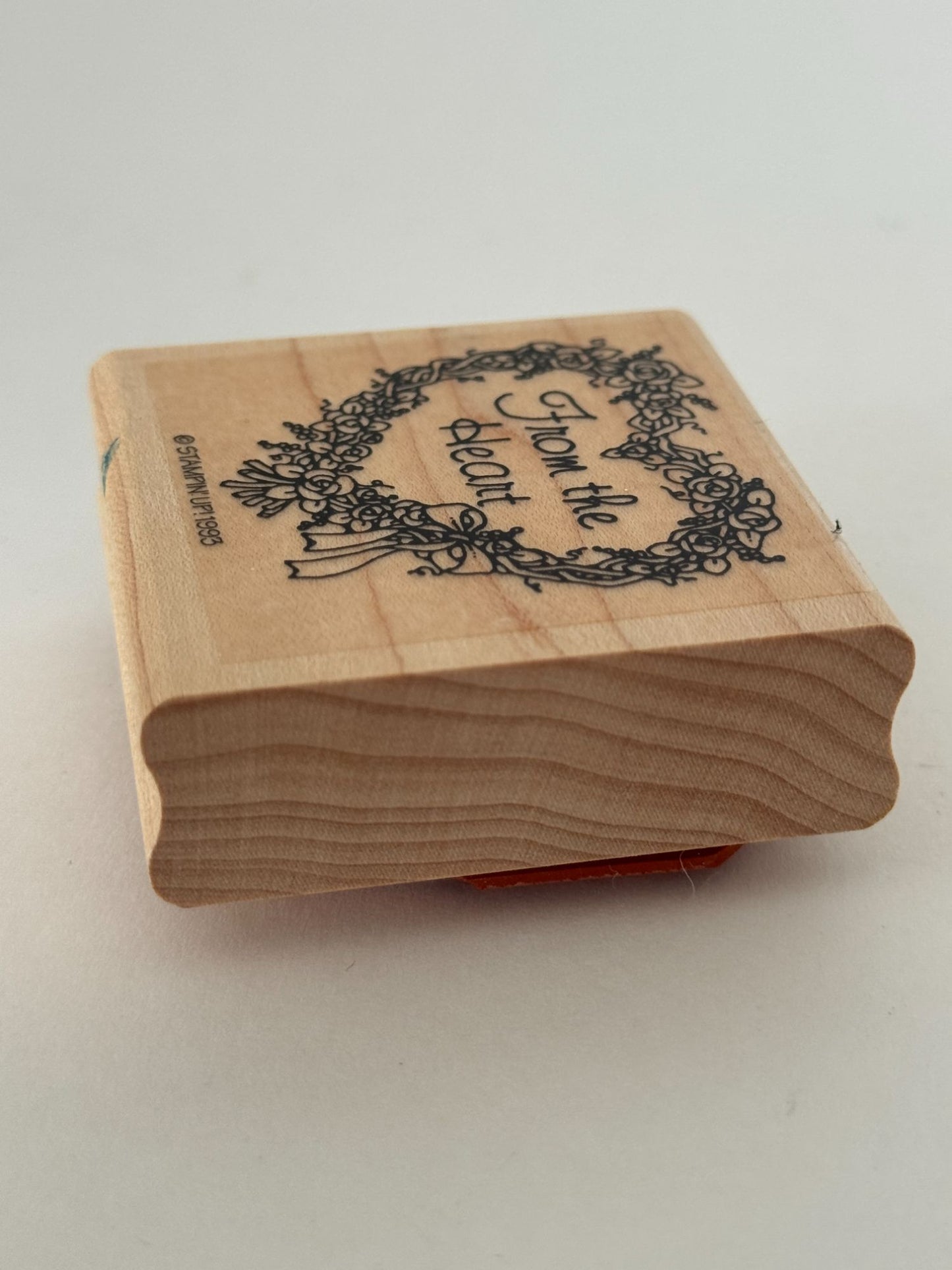 Stampin Up Rubber Stamp From the Heart Floral Roses Mothers Day Valentines Card