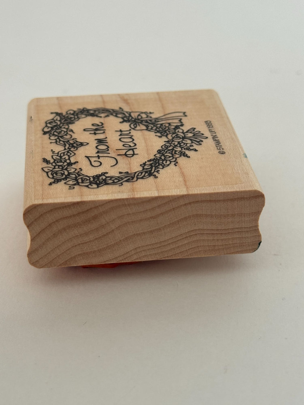 Stampin Up Rubber Stamp From the Heart Floral Roses Mothers Day Valentines Card