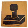 Hot Potatoes Rubber Stamp Office Stamp Icon Work Cubicle Reminder Card Making