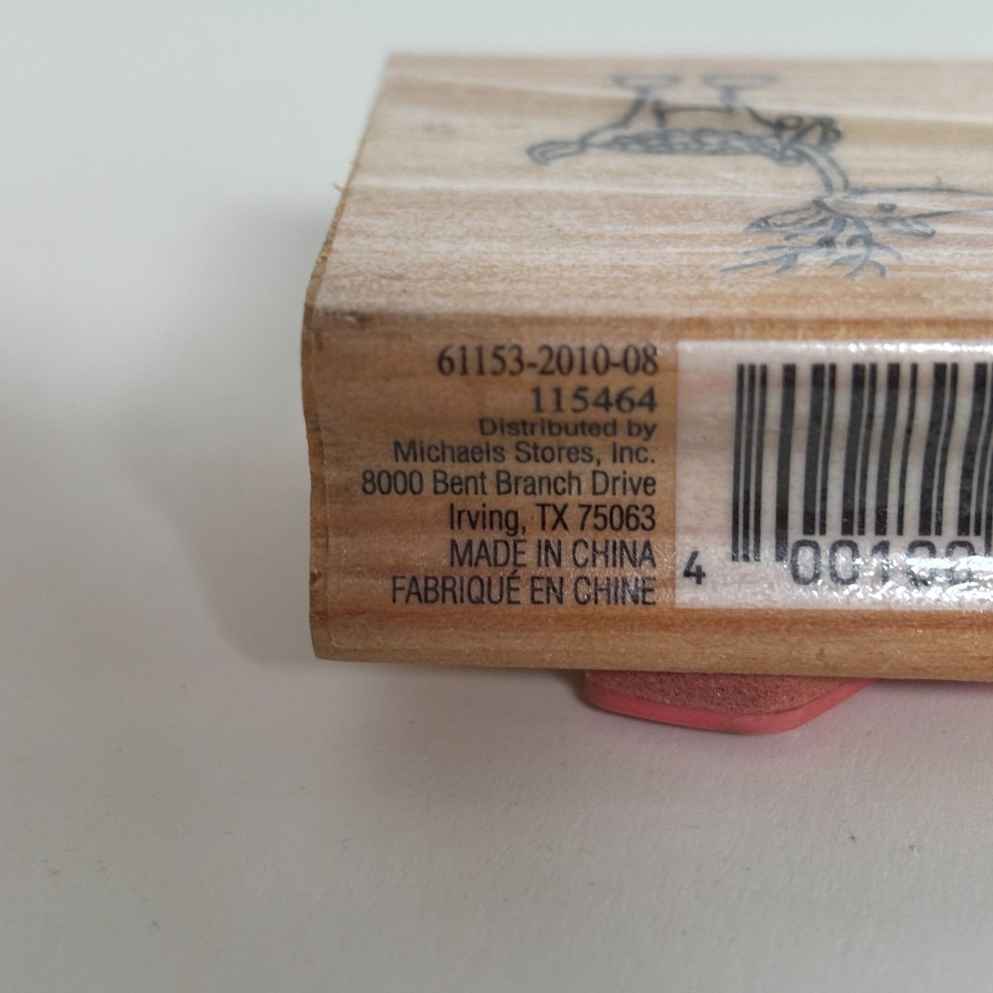 CraftSmart Rubber Stamp Rudolph Red Nosed Reindeer Christmas Card Making Holiday