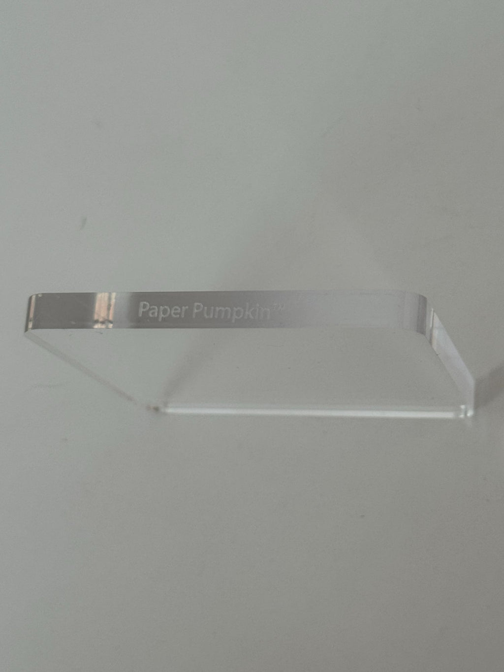 Paper Pumpkin Clear Acrylic Block Size D Stamping and Crafts 2.75 Inch Square