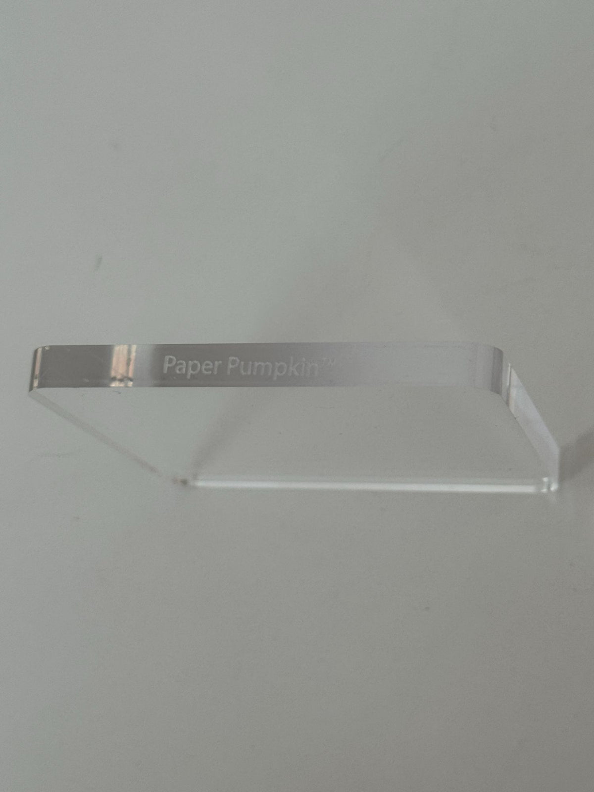 Paper Pumpkin Clear Acrylic Block Size D Stamping and Crafts 2.75 Inch Square