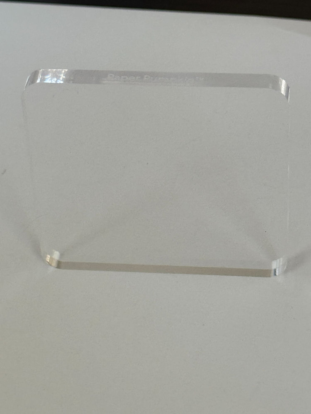 Paper Pumpkin Clear Acrylic Block Size D Stamping and Crafts 2.75 Inch Square