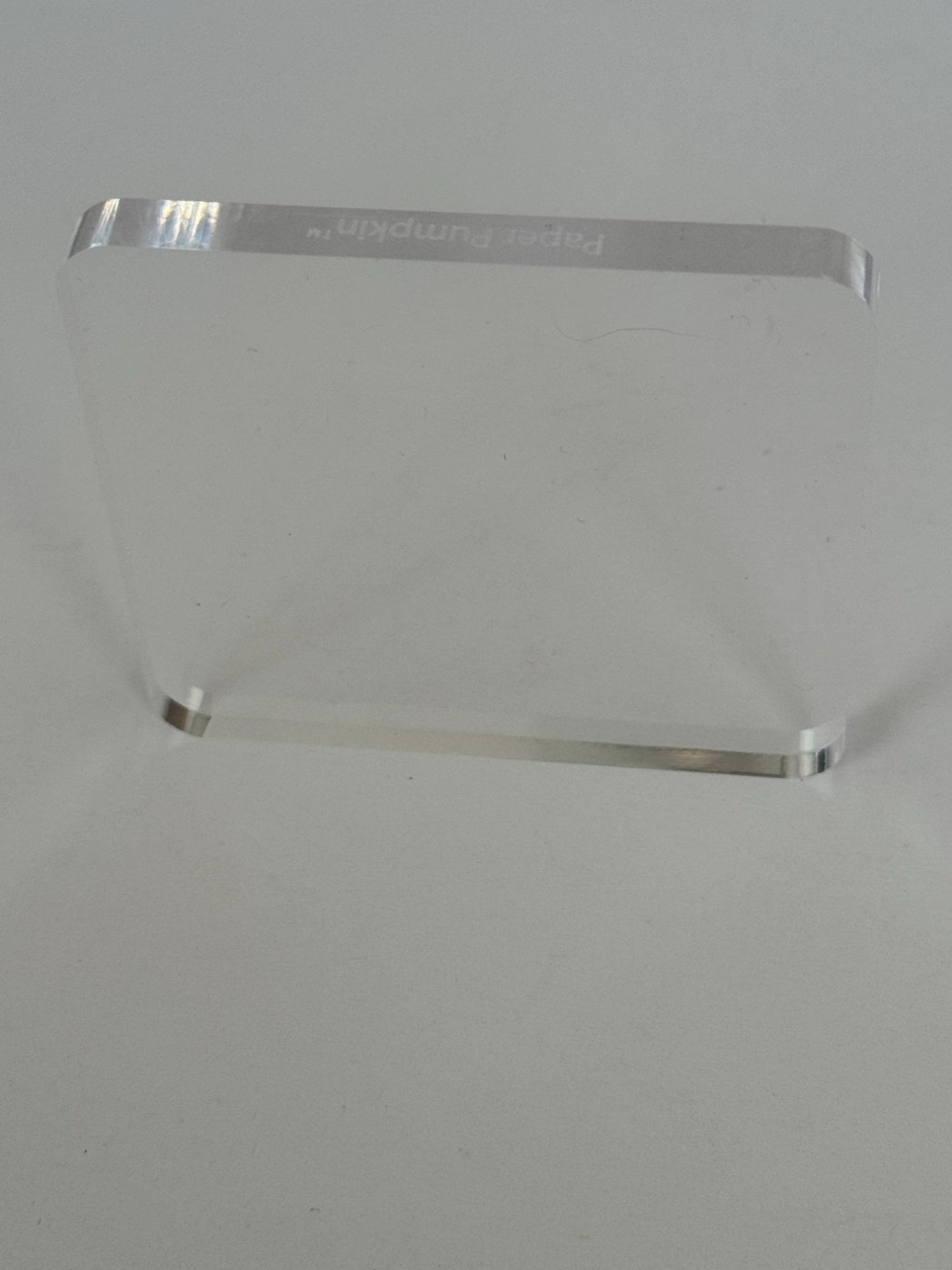 Paper Pumpkin Clear Acrylic Block Size D Stamping and Crafts 2.75 Inch Square