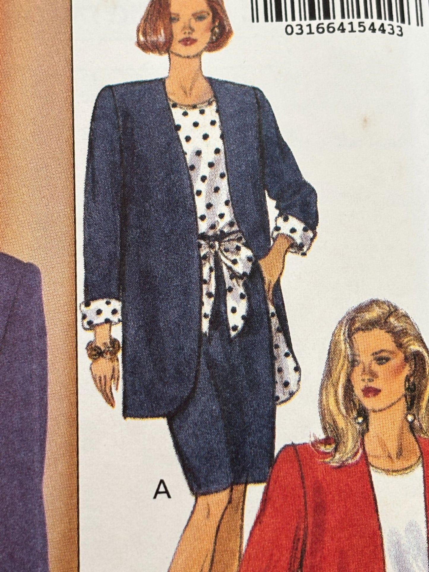 Butterick Sewing Pattern 6592 Jacket Top Skirt Shorts Easy 6 8 10 90s Vintage UC