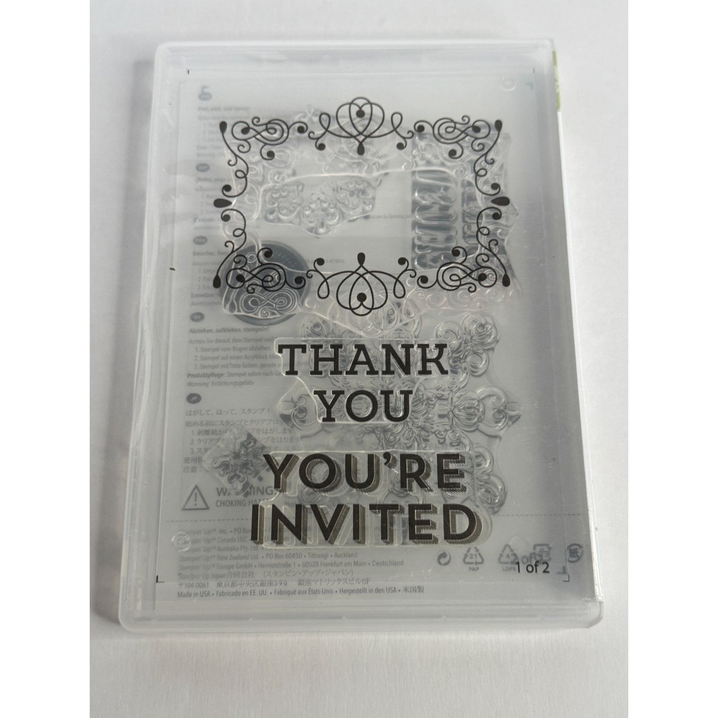 Stampin Up Letterpress Winter Stamp Set 8 Christmas For You Gift Tag Card Making