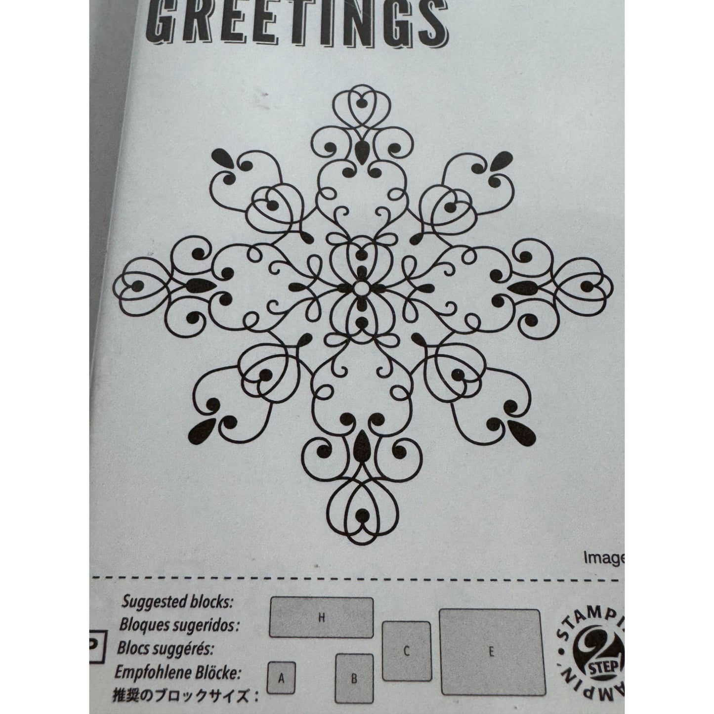 Stampin Up Letterpress Winter Stamp Set 8 Christmas For You Gift Tag Card Making