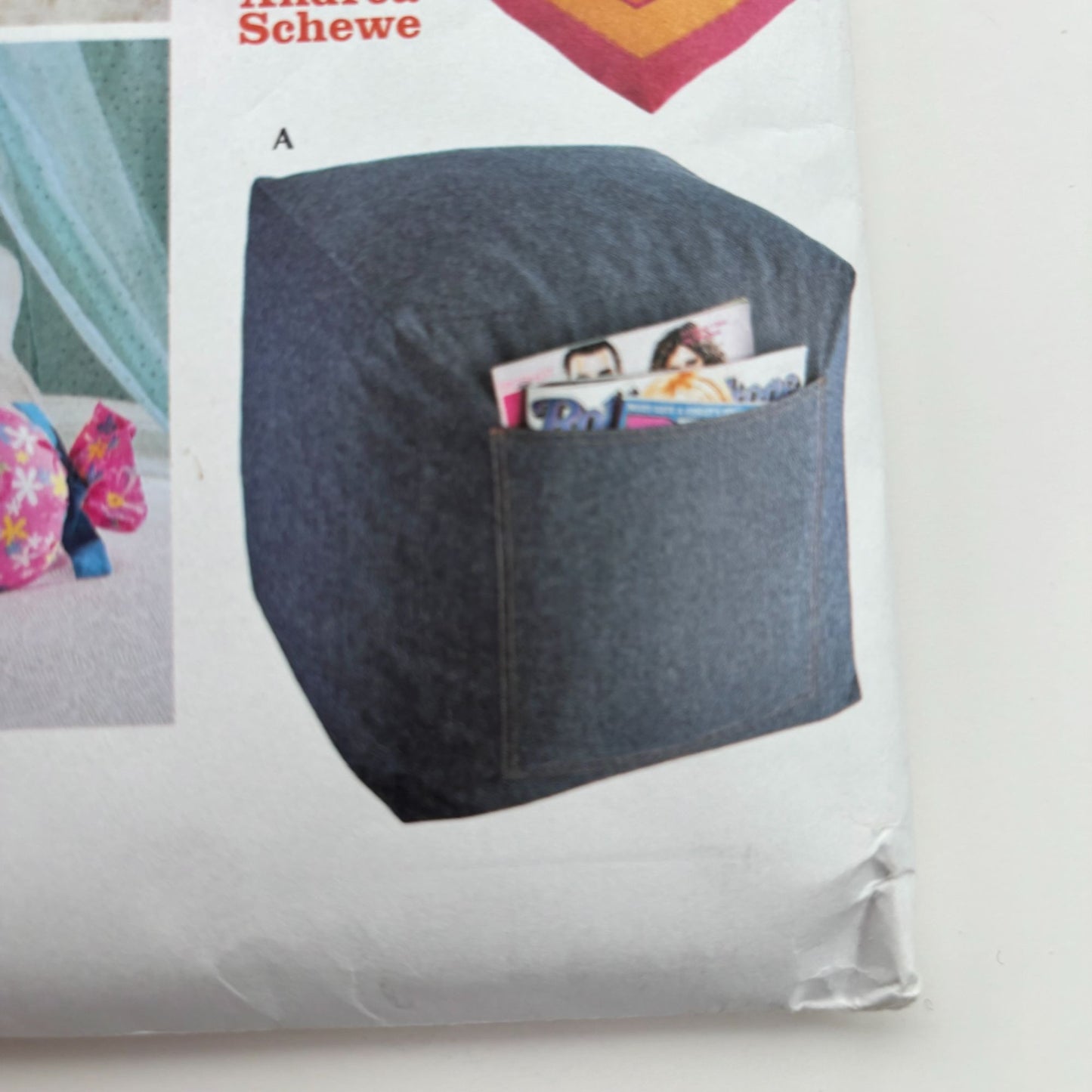 Simplicity Sewing Pattern 5105 Teen Room Accessories Easy Pillows Bean Bag Chair Home Decor