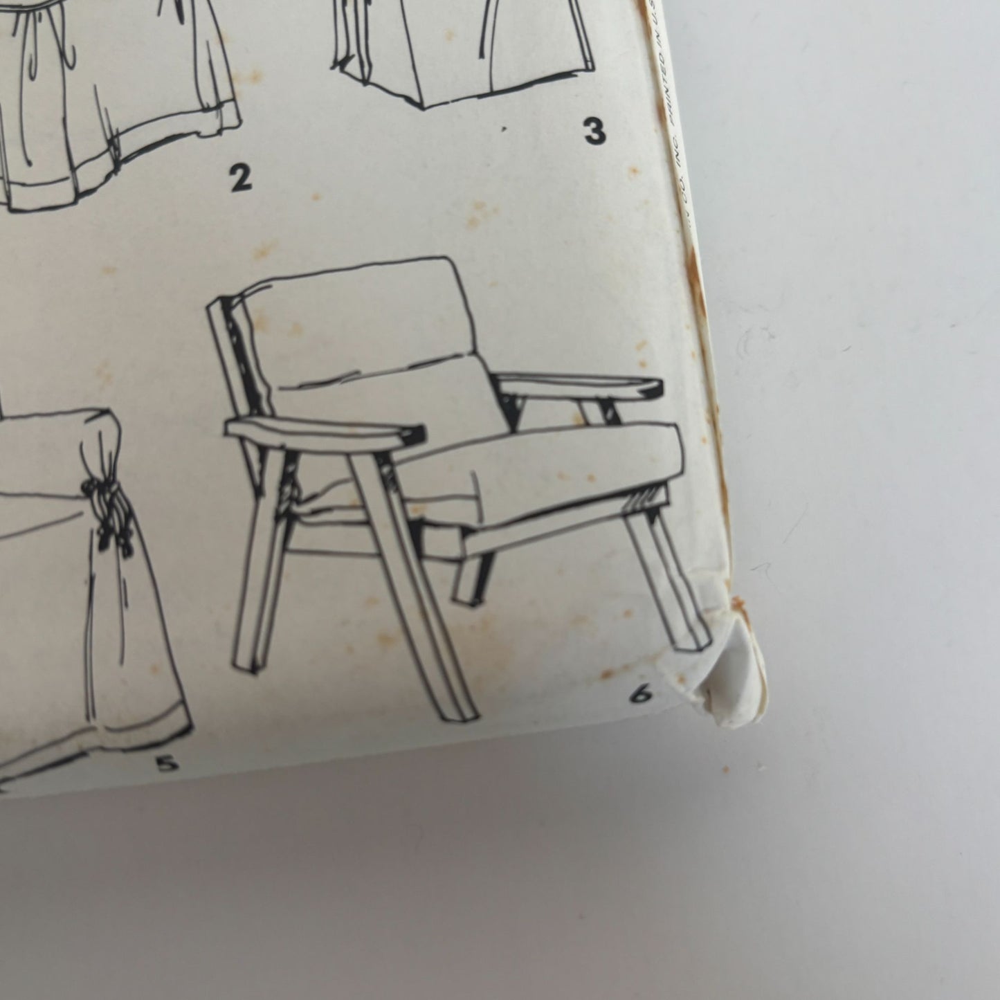 Simplicity Sewing Pattern 8329 Parson Dining Room Chair Slipcovers Rocking Cover