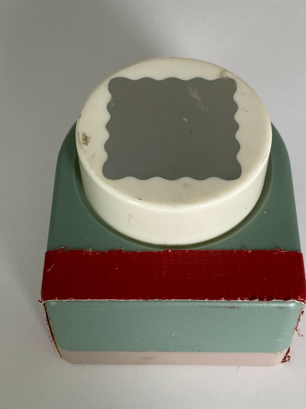 Family Treasures Paper Punch Scalloped Square Frame Card Making Scrapbook Craft