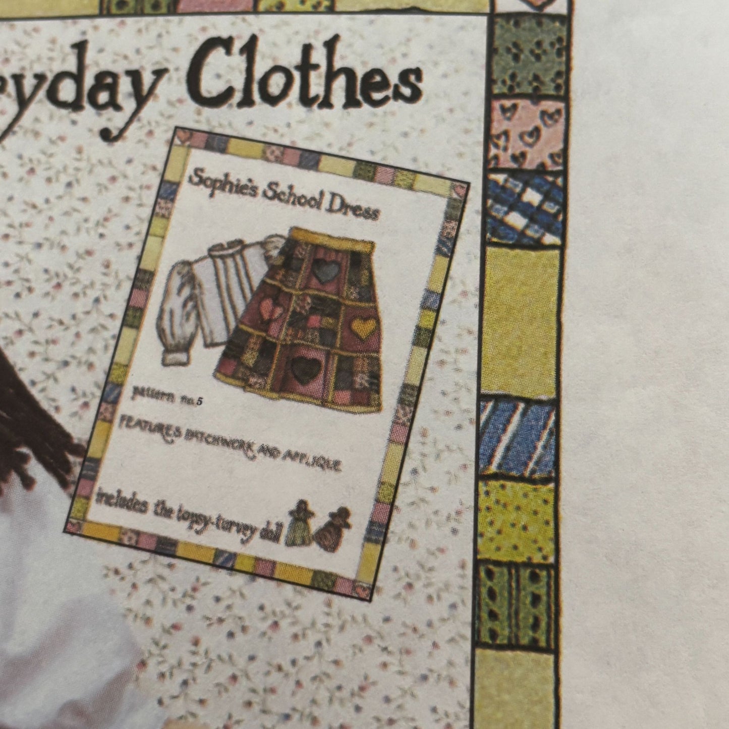 McCalls Sewing Pattern M4484 Sophie Doll Clothes Clothing School Dress Ragtime
