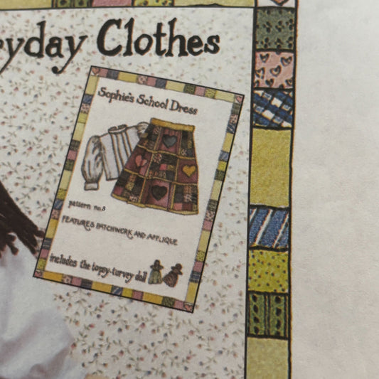 McCalls Sewing Pattern M4484 Sophie Doll Clothes Clothing School Dress Ragtime