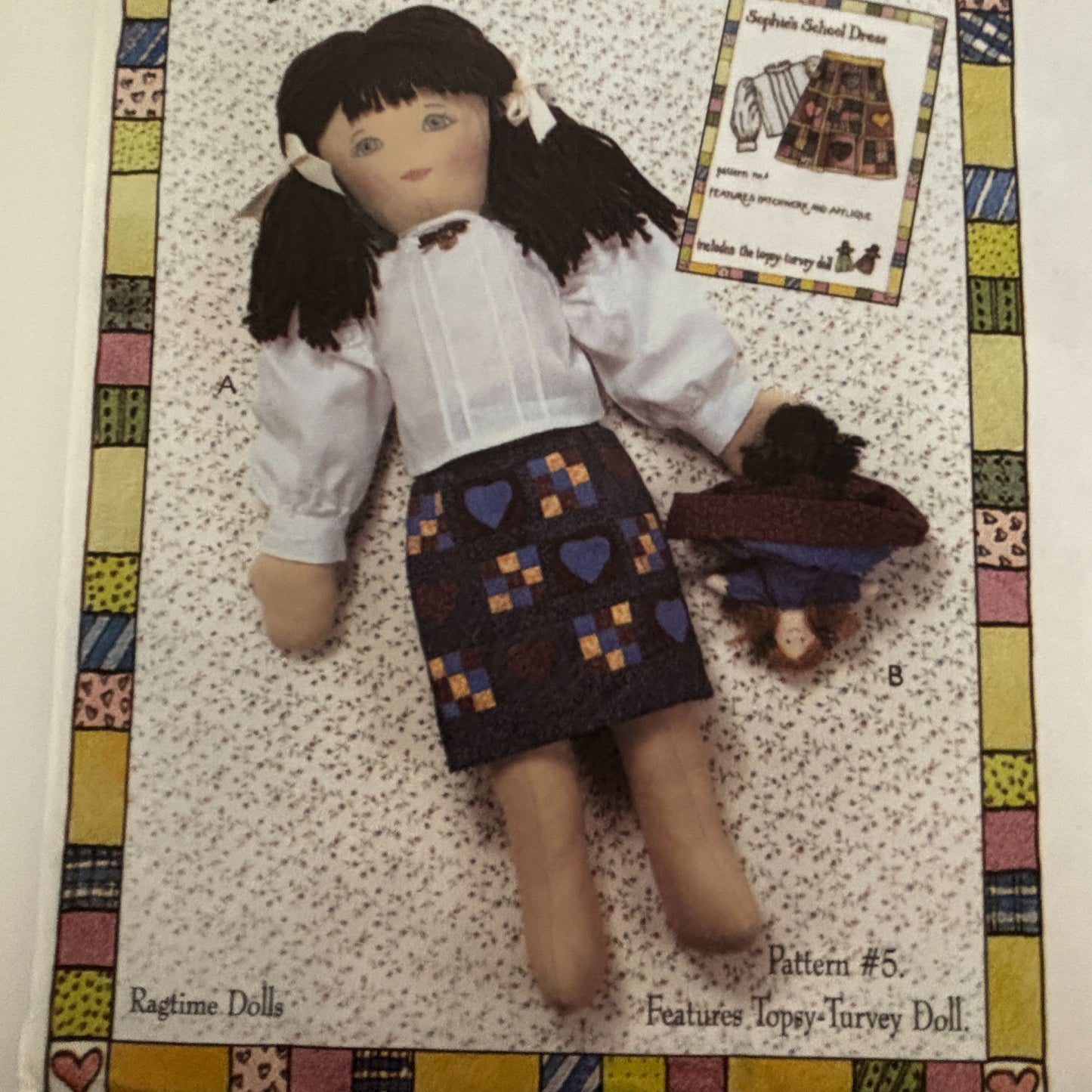 McCalls Sewing Pattern M4484 Sophie Doll Clothes Clothing School Dress Ragtime