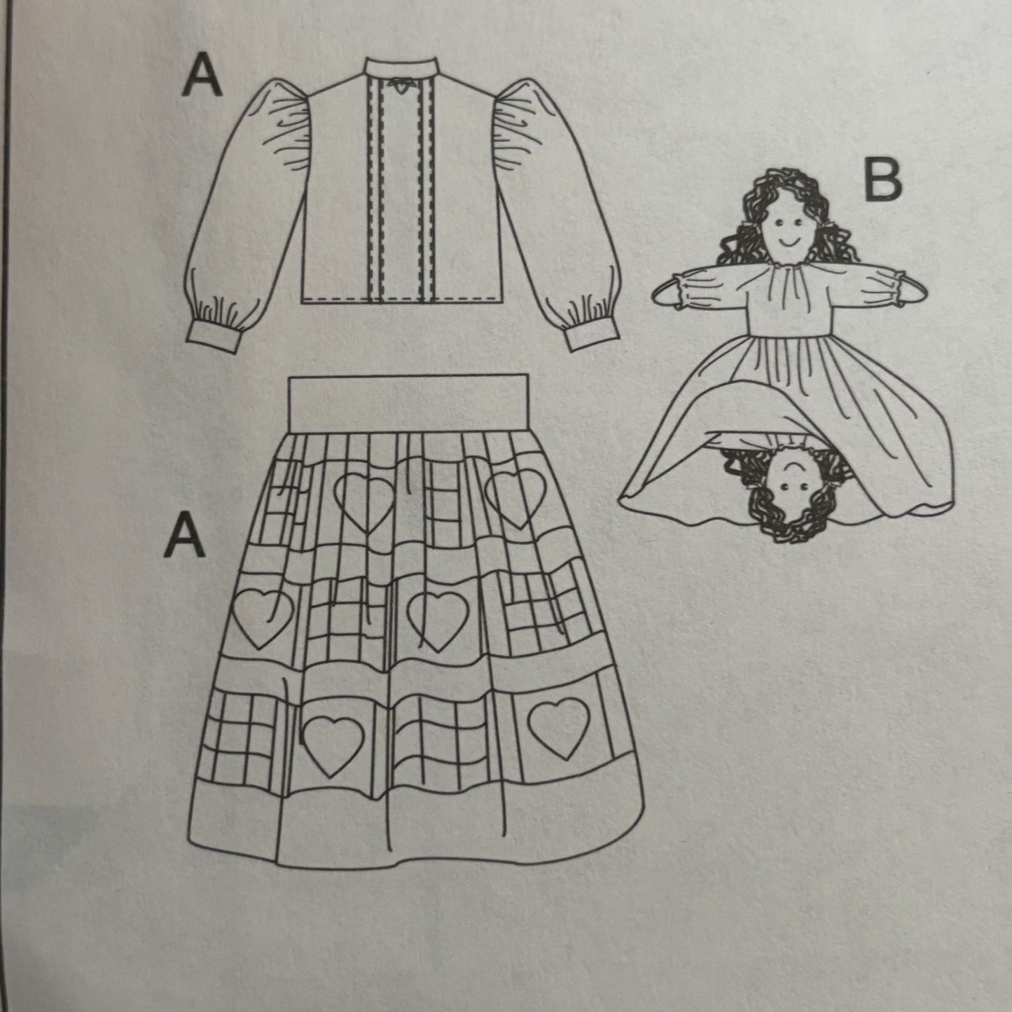 McCalls Sewing Pattern M4484 Sophie Doll Clothes Clothing School Dress Ragtime
