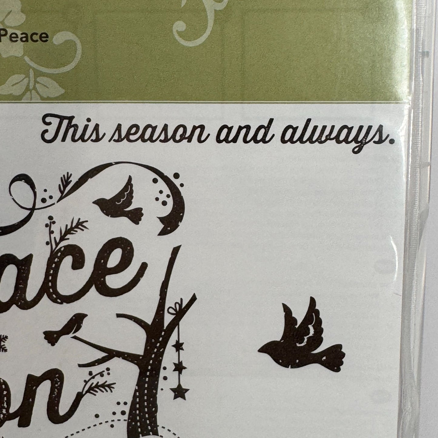 Stampin Up Rubber Stamp Set Natures Peace Christmas Card Making Woodland Animals