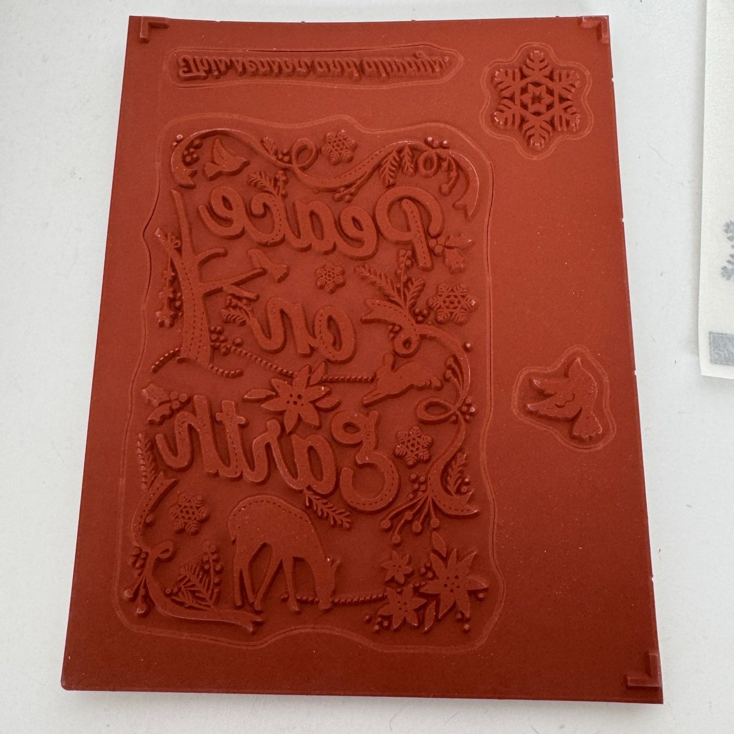 Stampin Up Rubber Stamp Set Natures Peace Christmas Card Making Woodland Animals