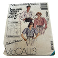 McCalls Sewing Pattern 4880 Perfect 3 Hour Blouse Front Button 1990 Size 8 Uncut