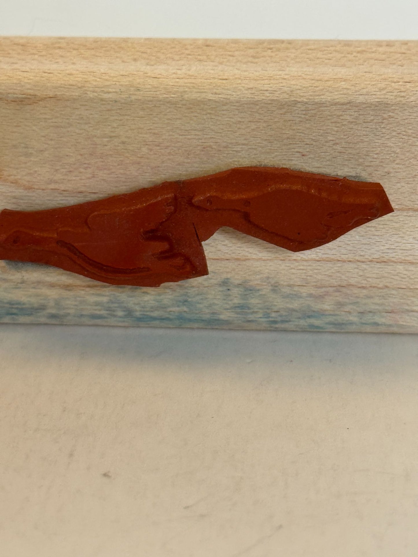 Stampin Up Rubber Stamp Canadian Geese Flying Border Nature Sky Card Making Art