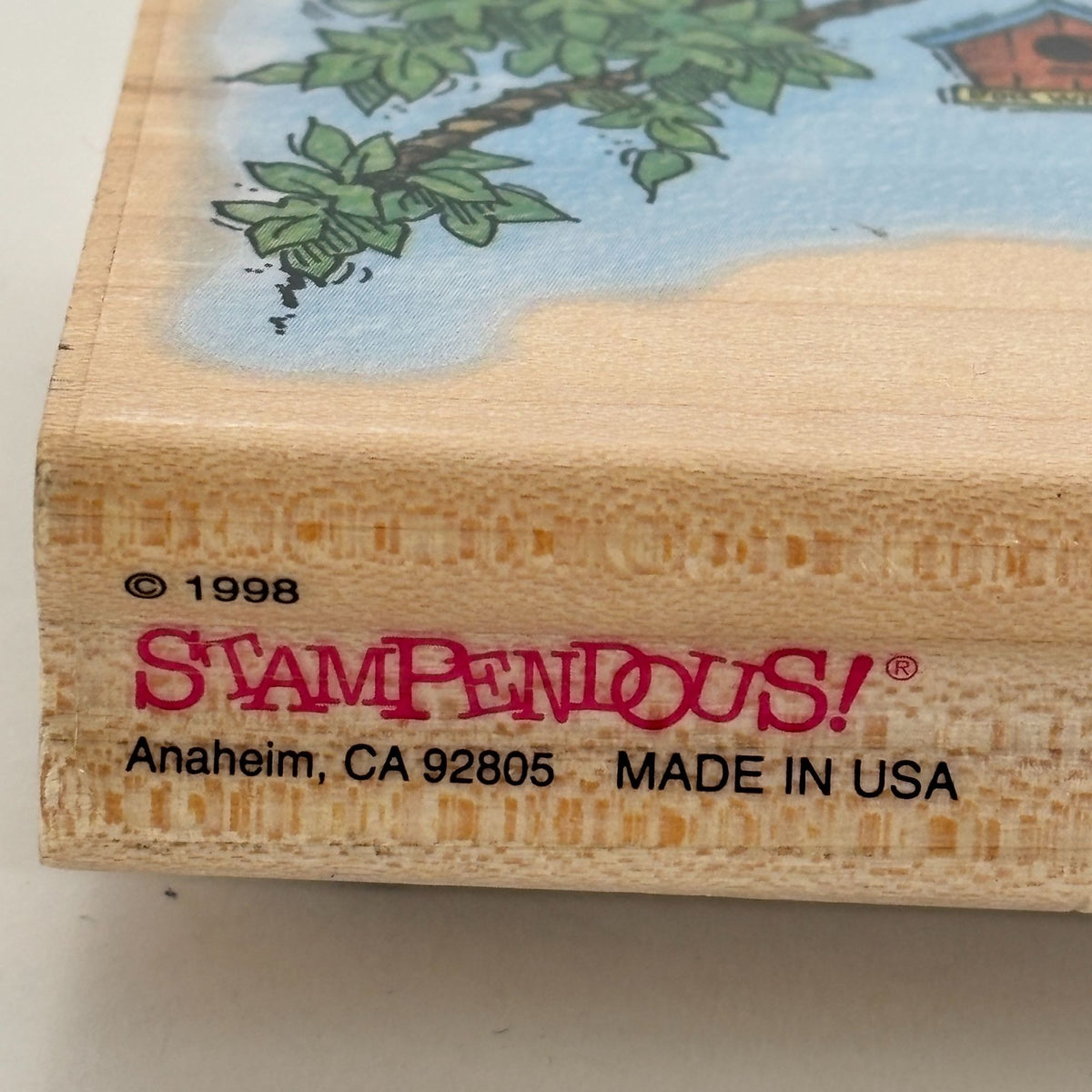 Stampendous Birdhouse Rubber Stamp Home Tweet Home Real Estate Agent Bird Pun