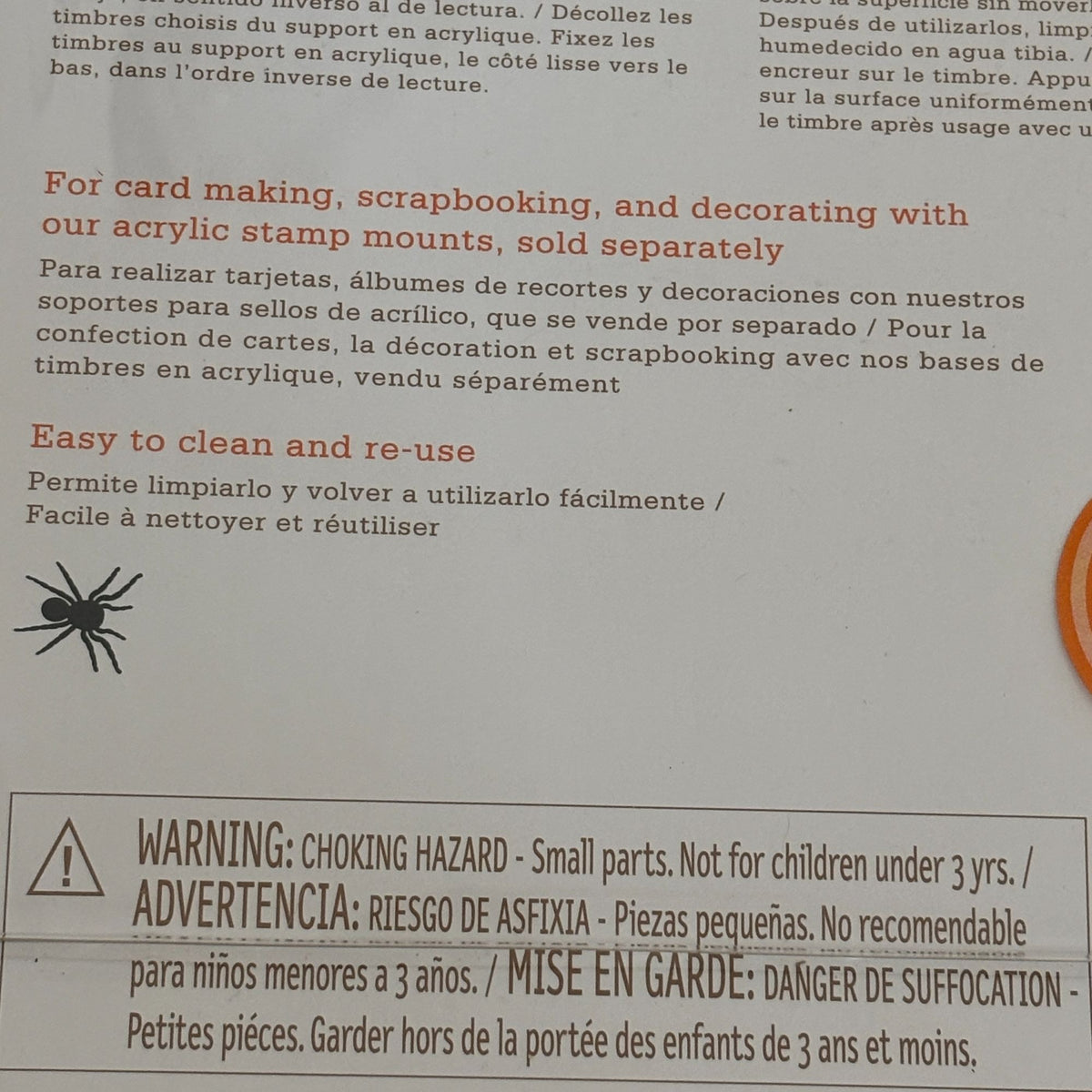 Martha Stewart Clear Stamps Goo Alphabet Dripping Letters Halloween Invitations Cardmaking Set Spooky Writing