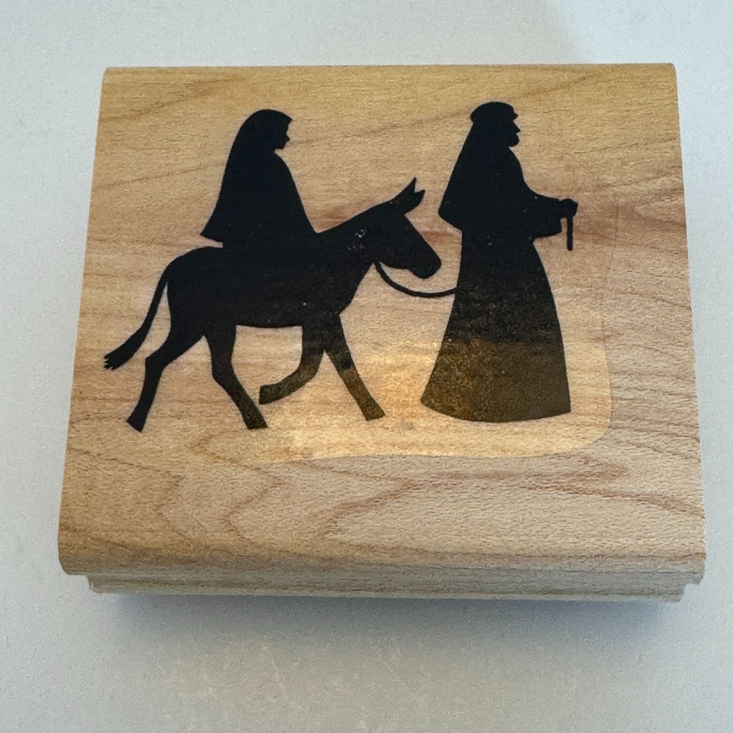 Stampin Up Wood Rubber Stamp Set Night In Bethlehem Christmas Card Making Star