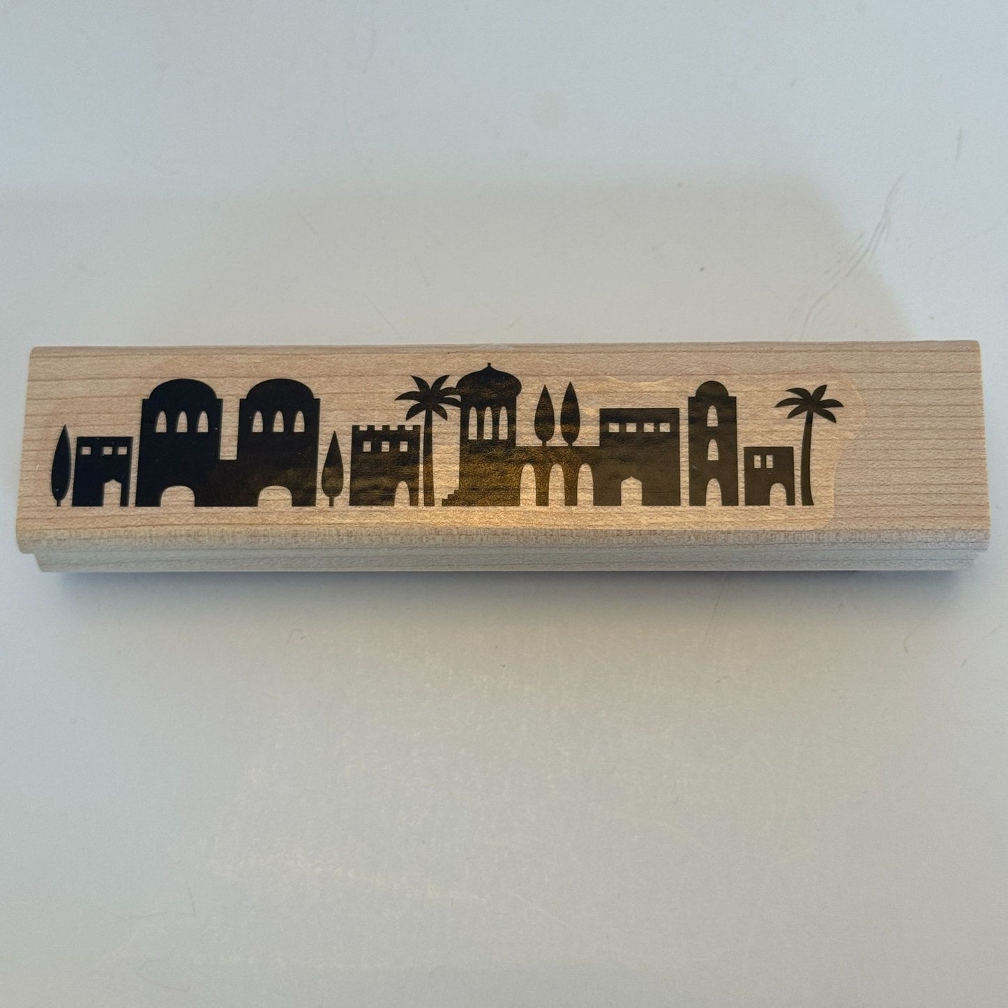 Stampin Up Wood Rubber Stamp Set Night In Bethlehem Christmas Card Making Star