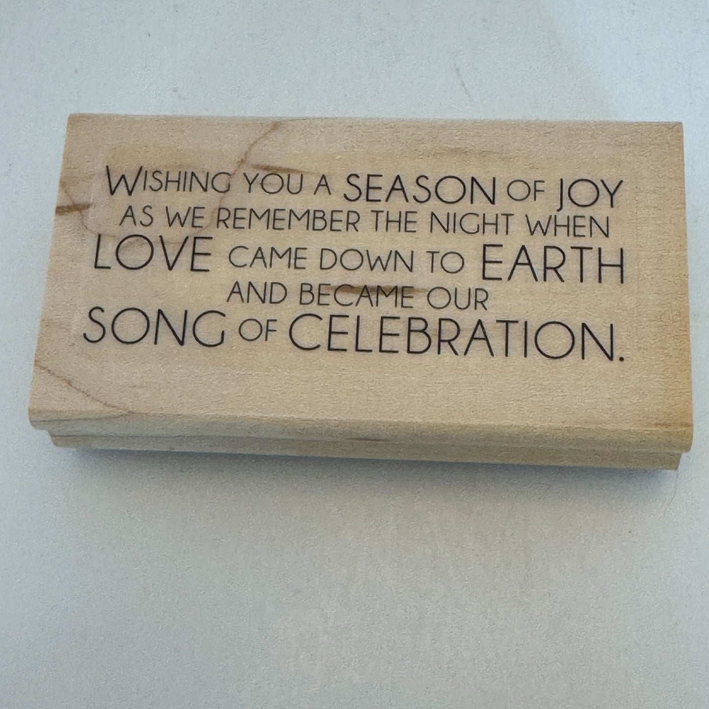 Stampin Up Wood Rubber Stamp Set Night In Bethlehem Christmas Card Making Star