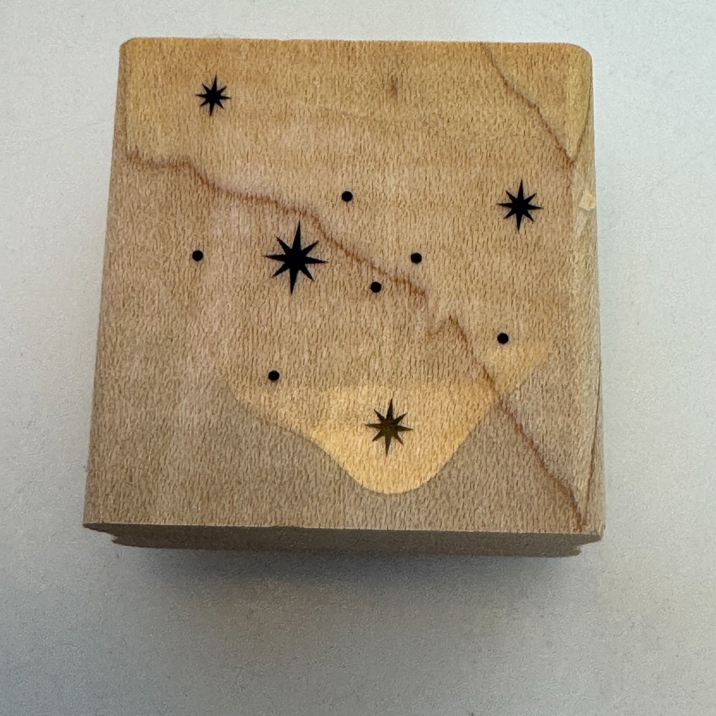 Stampin Up Wood Rubber Stamp Set Night In Bethlehem Christmas Card Making Star