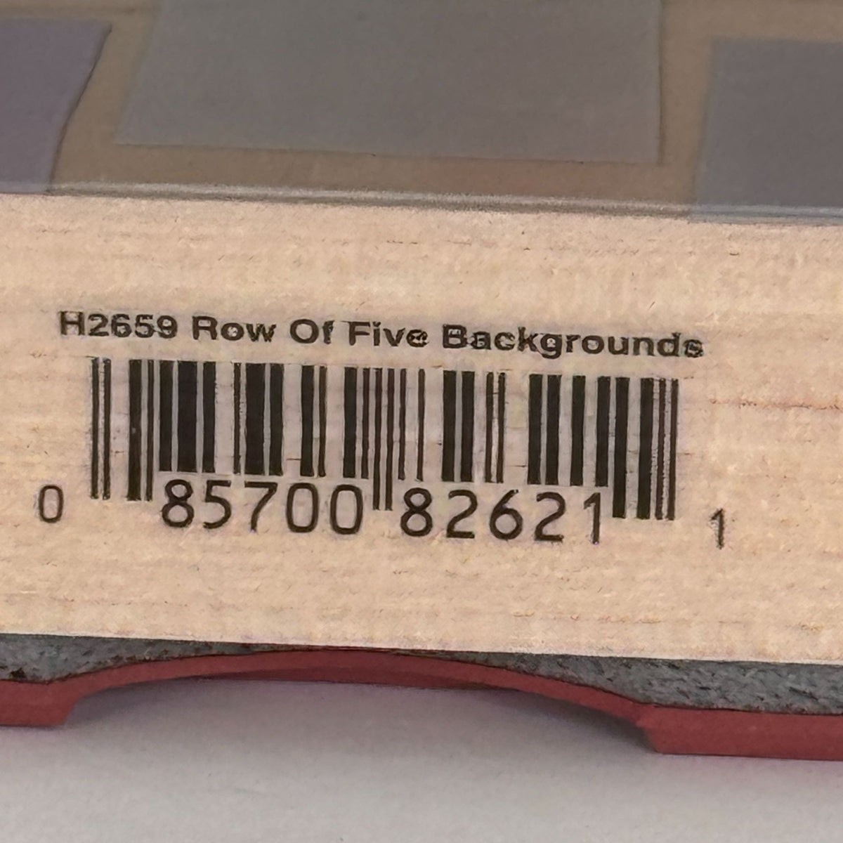 Hero Arts Rubber Stamp Row of Five Backgrounds Pattern Texture Squares Cardmaking Scrapbooking H2659