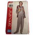Vintage 90s Minimalist Jacket Pants Sewing Pattern Butterick 5803 Loose Fit Set 18-22 Uncut