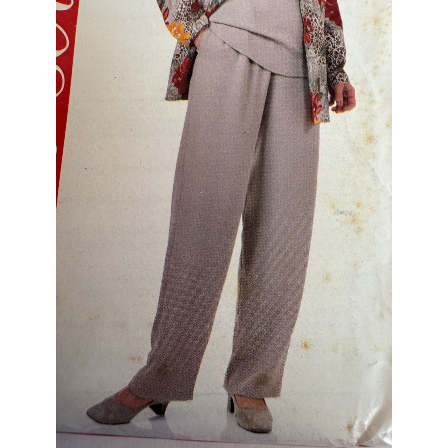 Vintage 90s Minimalist Jacket Pants Sewing Pattern Butterick 5803 Loose Fit Set 18-22 Uncut