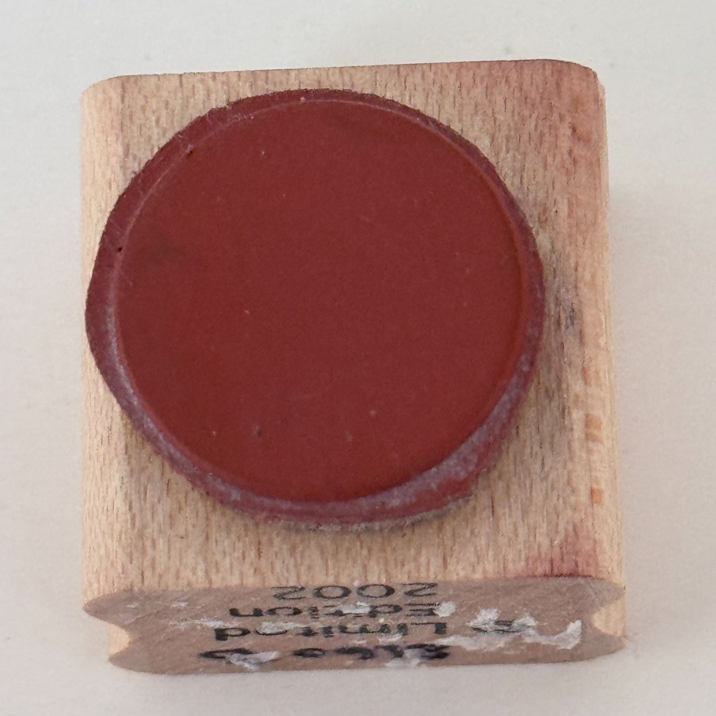 Limited Edition Rubber Stamp Solid Circle Shape Round Cardmaking Craft 3/4 inch
