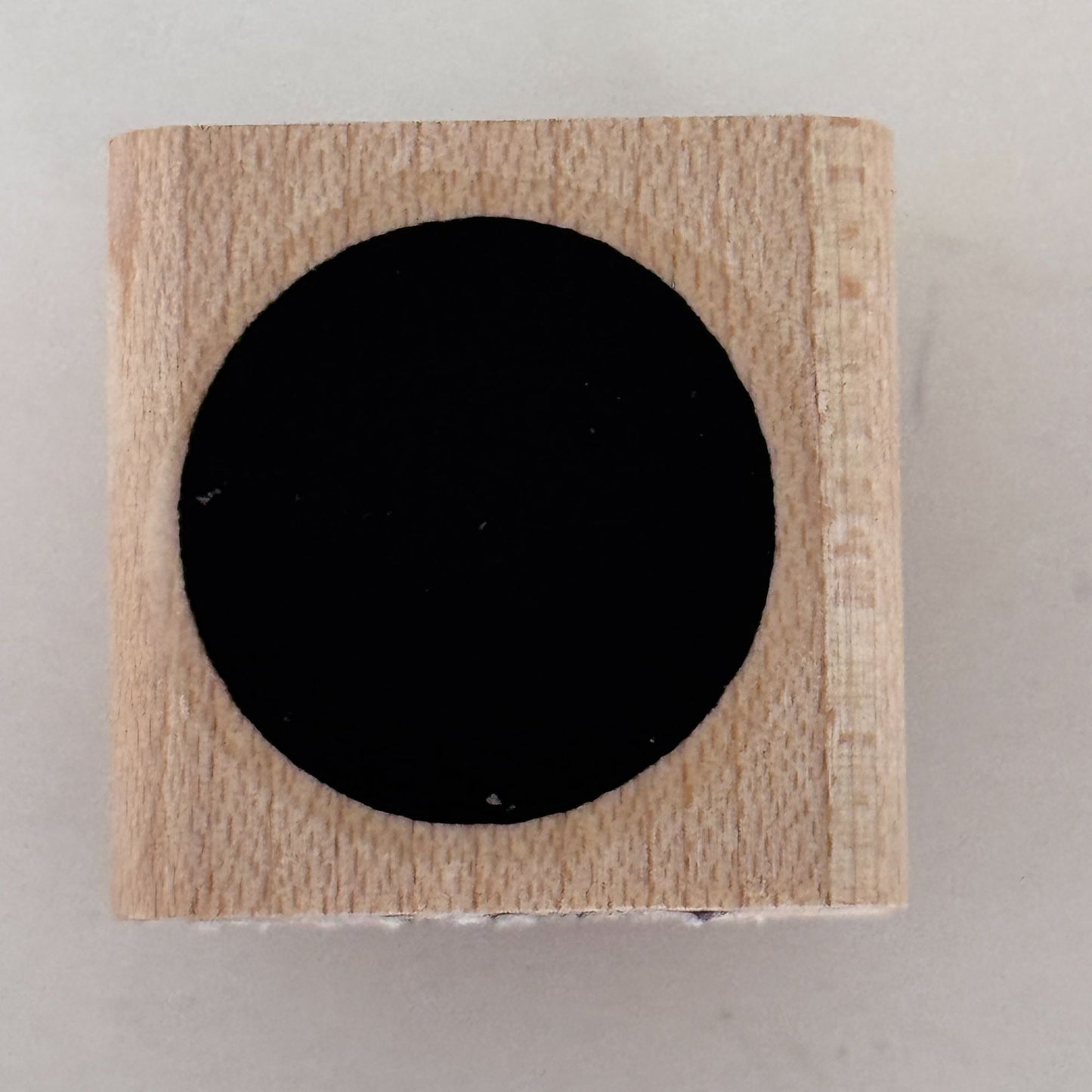 Limited Edition Rubber Stamp Solid Circle Shape Round Cardmaking Craft 3/4 inch