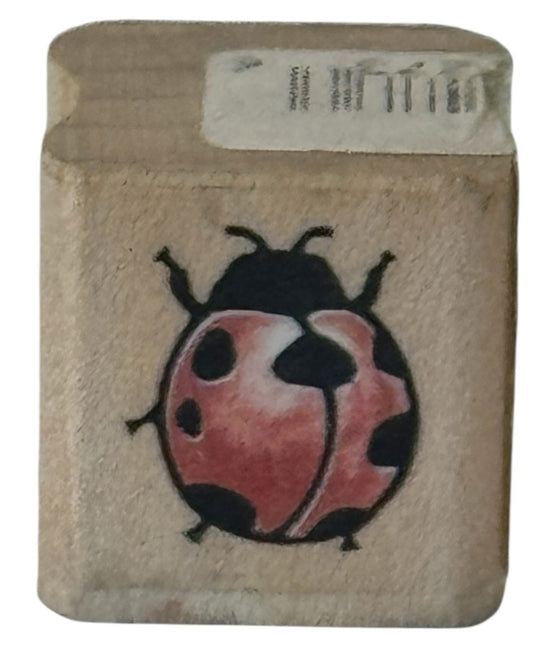 Rubber Stampede Rubber Stamp Ladybug Bug Spring Garden Card Making Crafting Tool