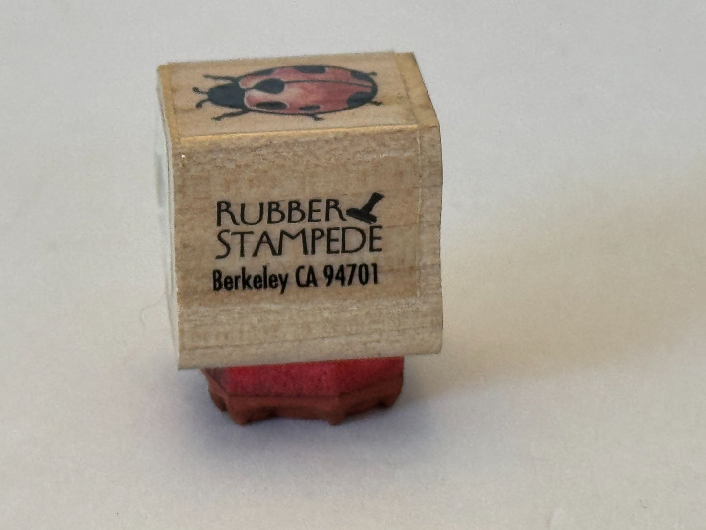 Rubber Stampede Rubber Stamp Ladybug Bug Spring Garden Card Making Crafting Tool