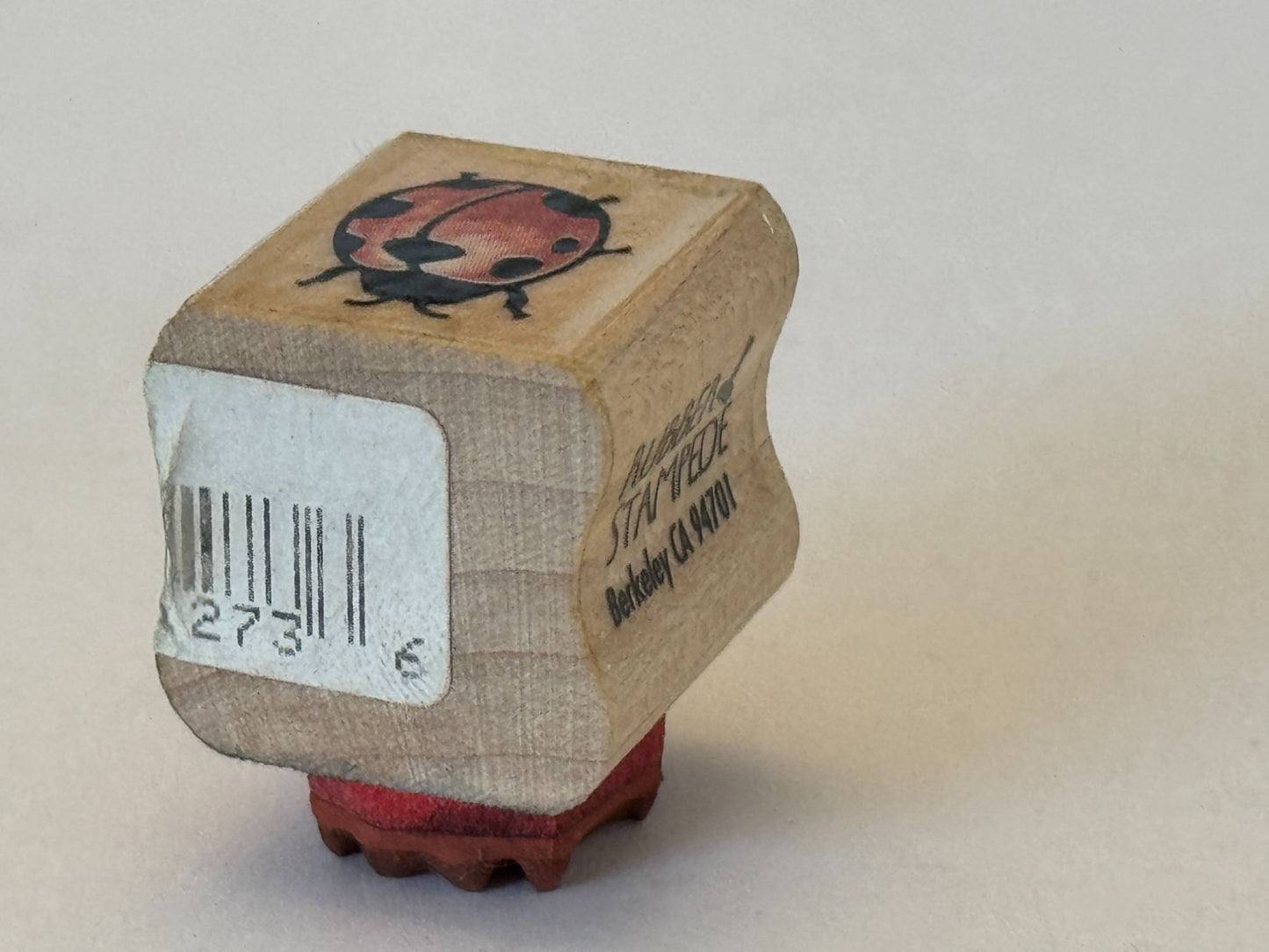 Rubber Stampede Rubber Stamp Ladybug Bug Spring Garden Card Making Crafting Tool