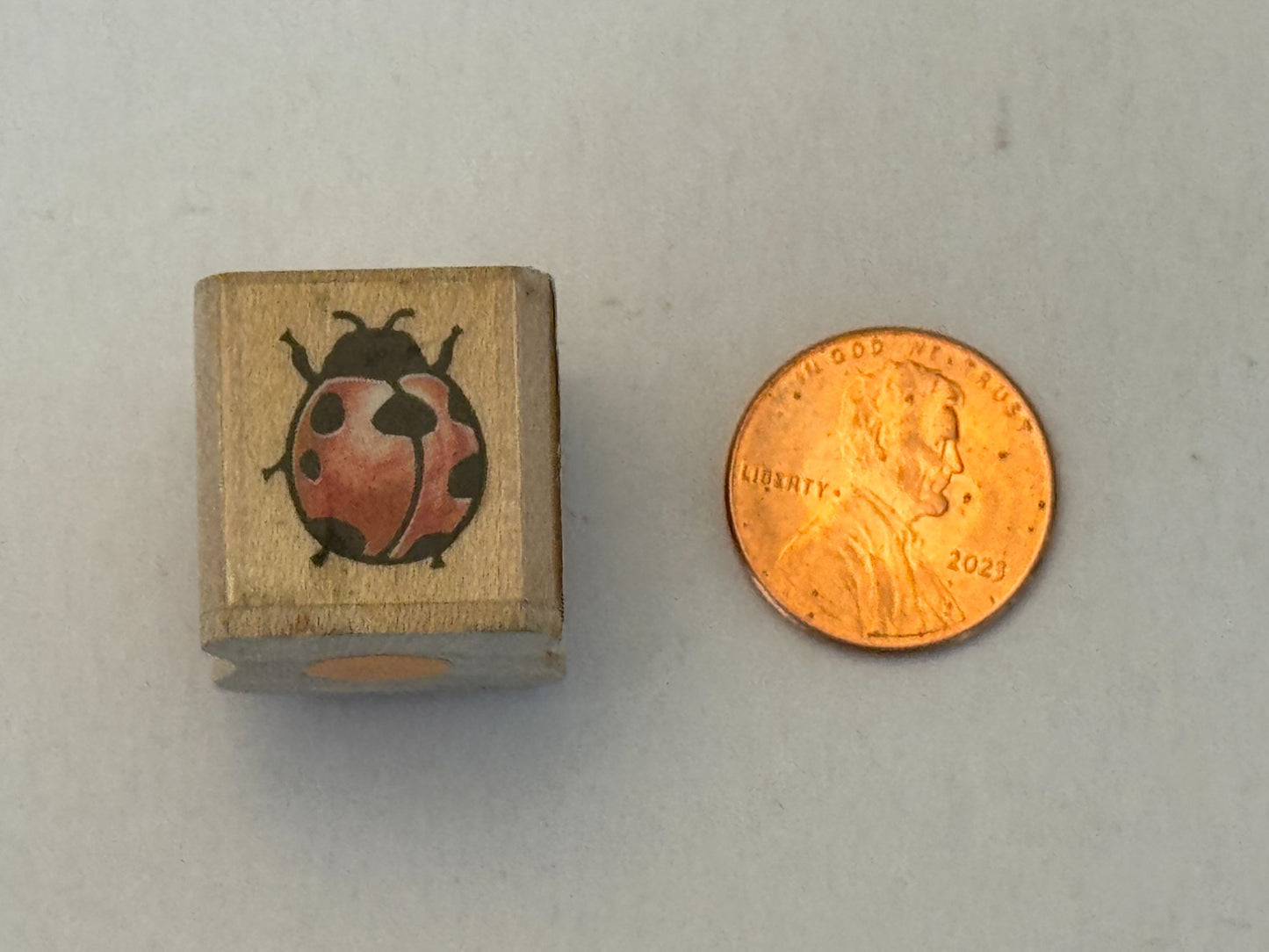 Rubber Stampede Rubber Stamp Ladybug Bug Spring Garden Card Making Crafting Tool