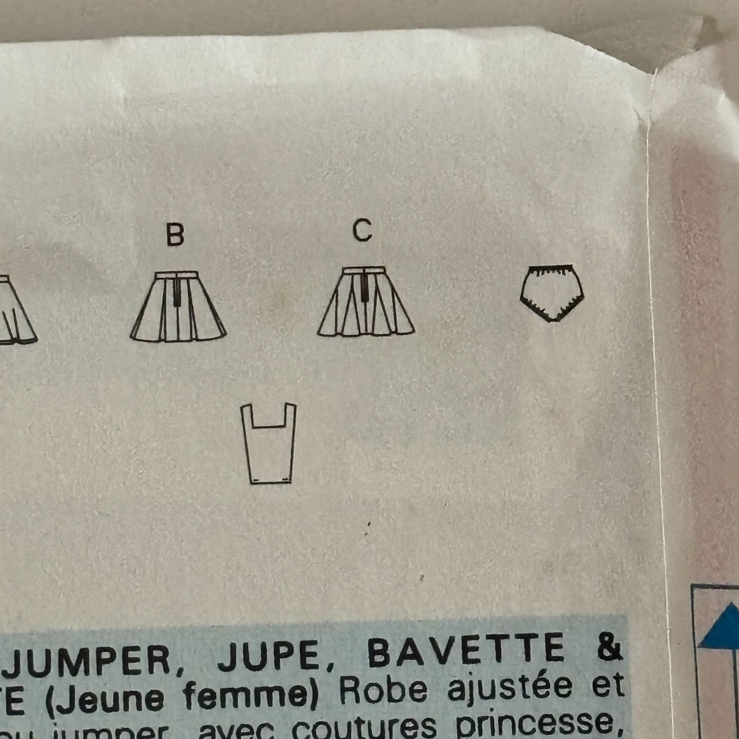 Butterick Sewing Pattern 6732 Cheerleader Dress Jumper Skirt Bib Costume 12-16 Uncut Varsity Uniform
