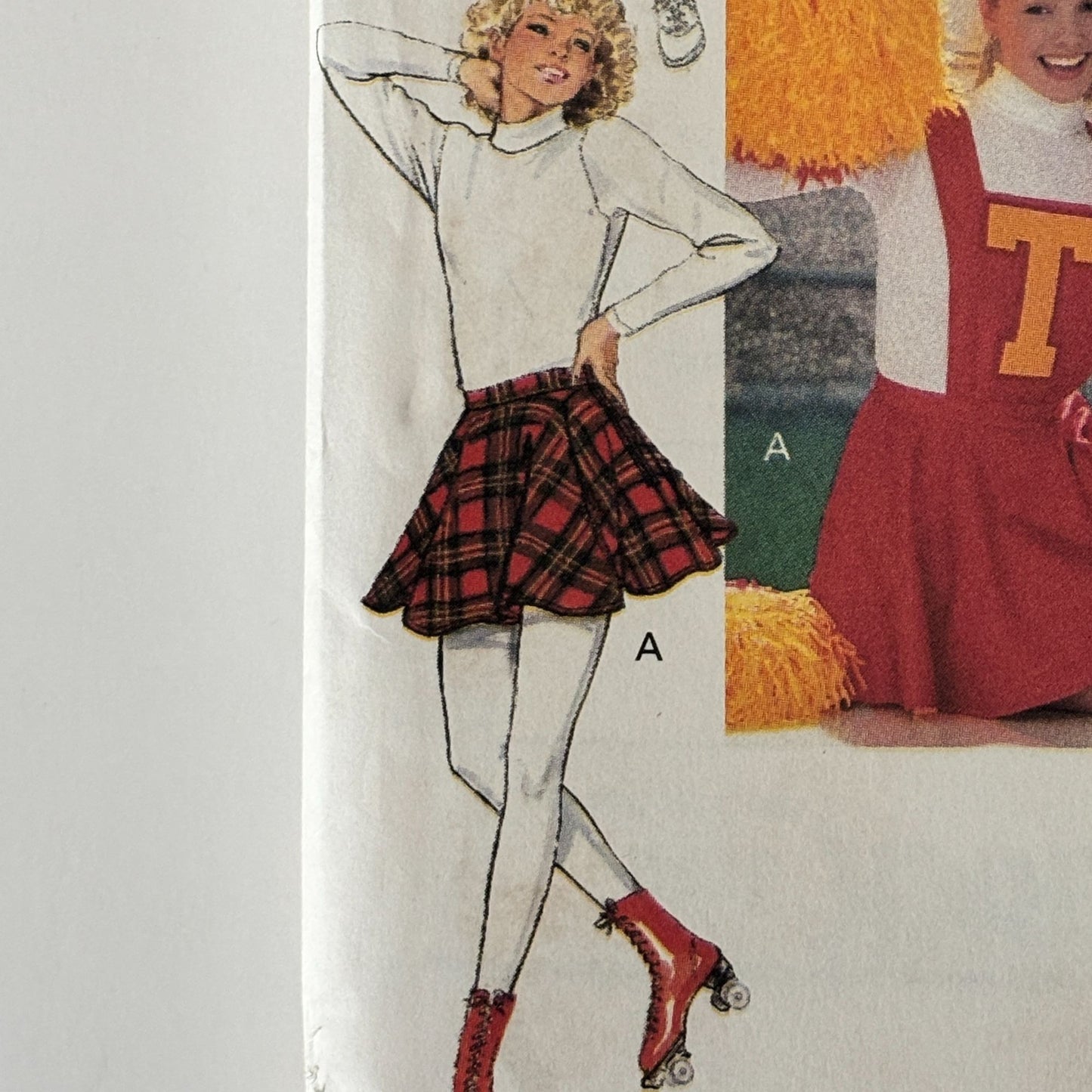 Butterick Sewing Pattern 6732 Cheerleader Dress Jumper Skirt Bib Costume 12-16 Uncut Varsity Uniform