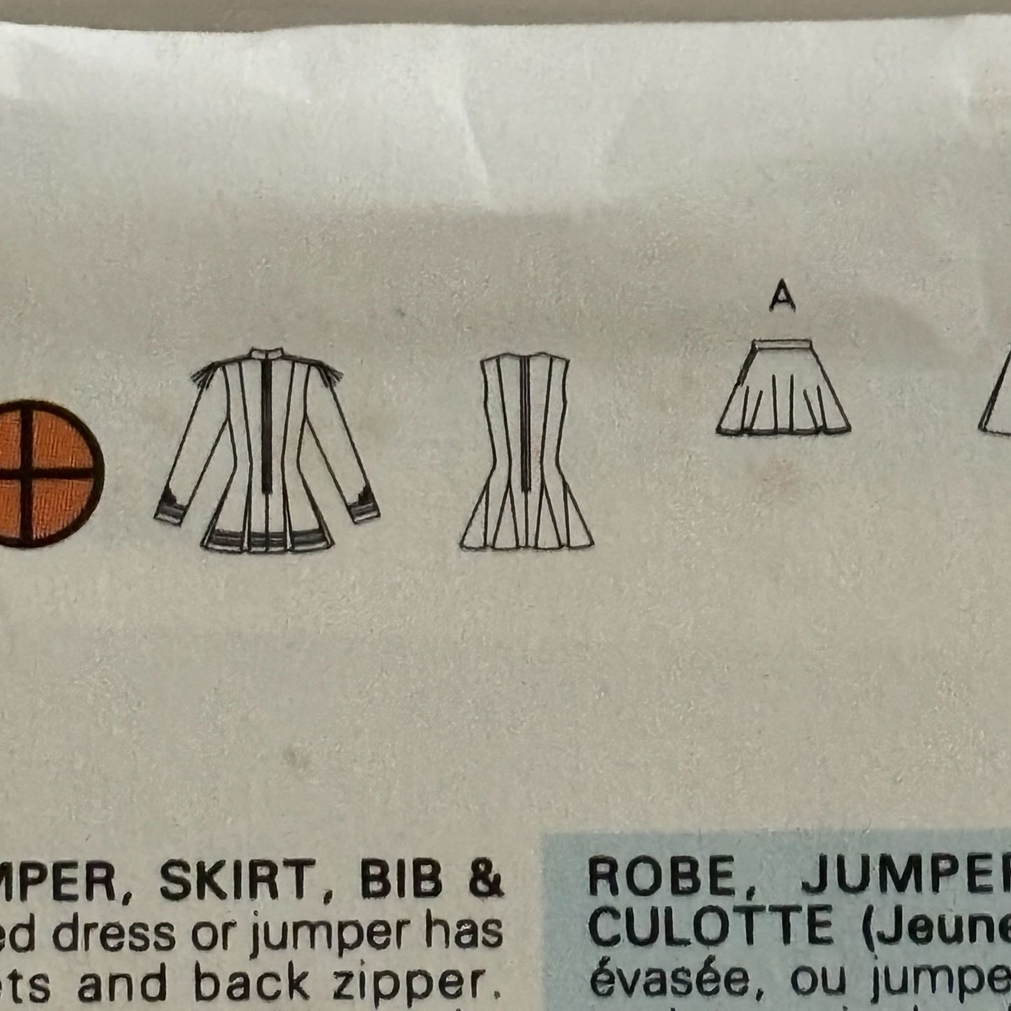 Butterick Sewing Pattern 6732 Cheerleader Dress Jumper Skirt Bib Costume 12-16 Uncut Varsity Uniform